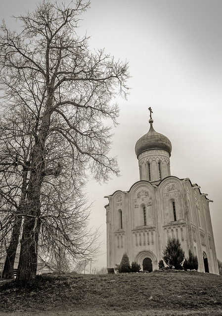 Church of the Intercession on the River Nerl. 1158. Bogolyubovo village. Russia