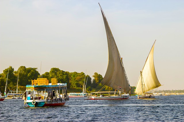 The River Nile at Aswan, Egypt