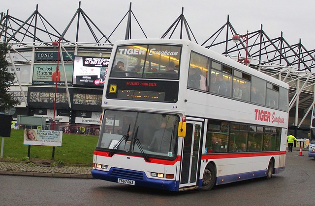 Y667DRA Seen leaving Pride Park with Derby County fans (16/03/24)