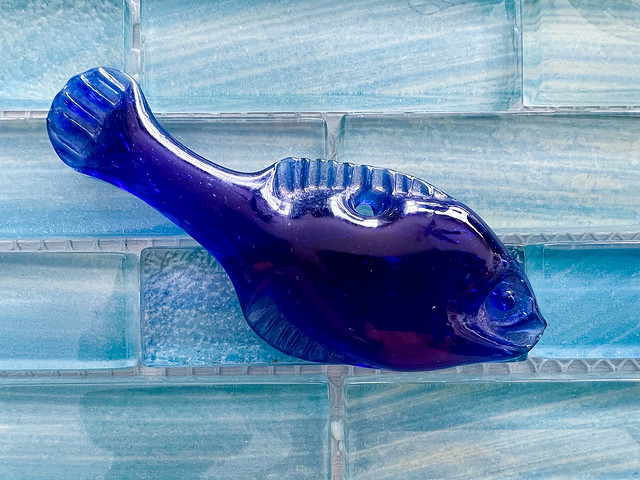 Glass Fish on a Glass Tile