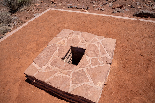 The blowhole at Wupatki National Monument in Arizona. This is a natural water well