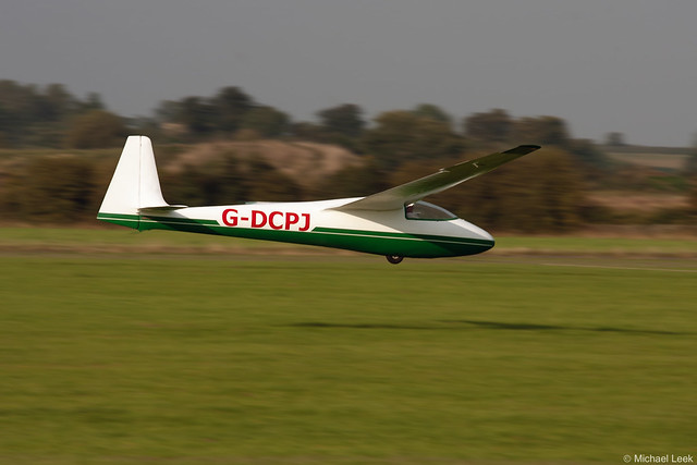 Schleicher Ka.6E glider G-DCPJ; Old Sarum, Salisbury, Wiltshire, England.