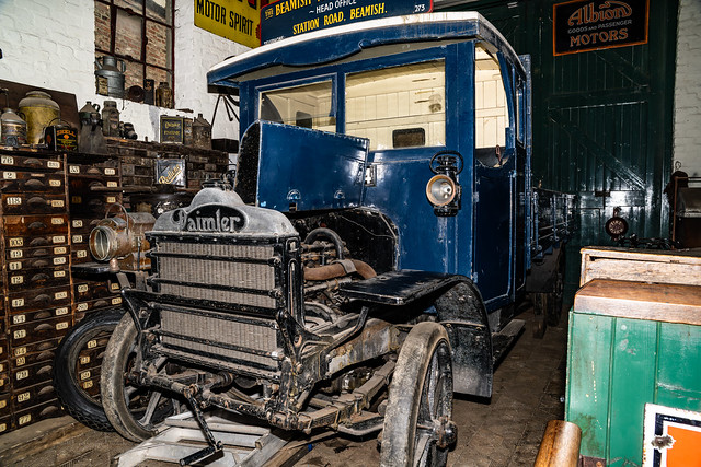 Beamish Museum - Garage Daimler Truck The Town