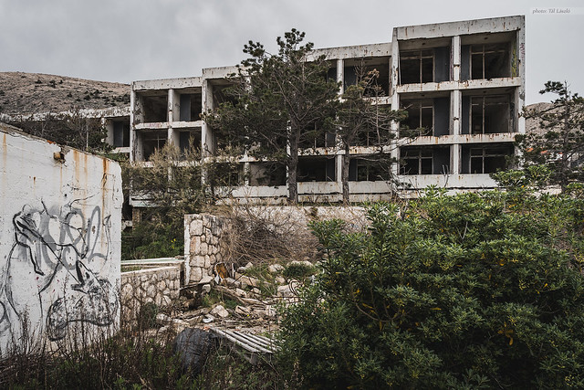 Abondoned hotel in Pag island