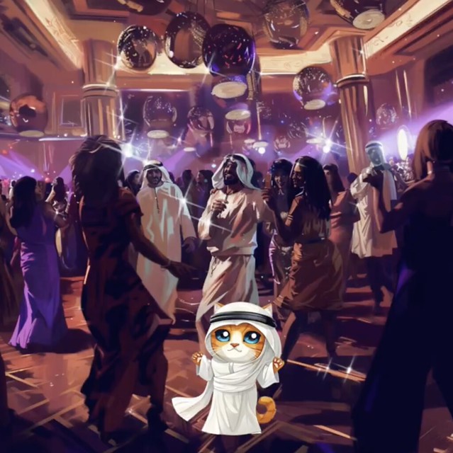 Habibi dancing with the Sheikhs