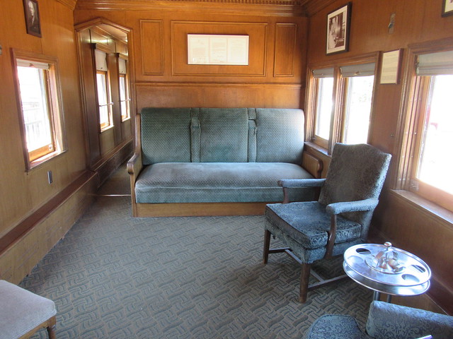 Living room, Roald Amudsen Pullman car, McCormick-Stillman Railroad Park, Scottsdale, Arizona