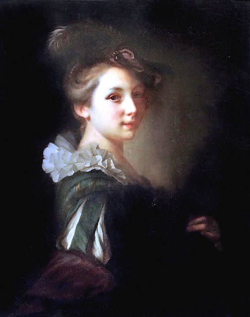 Alexis Grimou - Jeune fille en costume de théâtre 1es [~1730] Avignon Musée Calvet - jlm