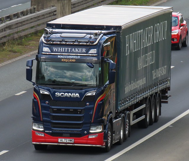 H Whittaker, Scania 660S V8 (AL72HWG) On The A1M Southbound, Fairburn Flyover, North Yorkshire 26/4/24