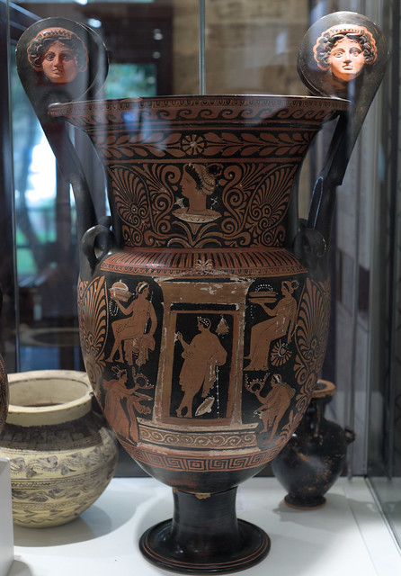 Apulian Red Figure volute krater with scenes from the life of Bellerophon, 7