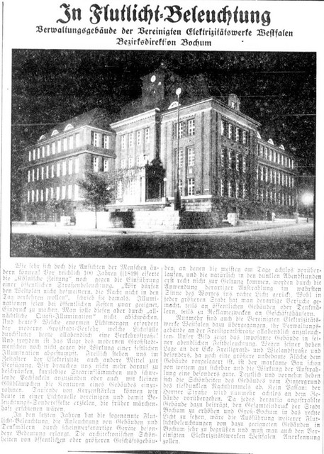 4488  - Verwaltungsgebäude VEW Wielandstraße - Bochumer Anzeiger 1929 10 25