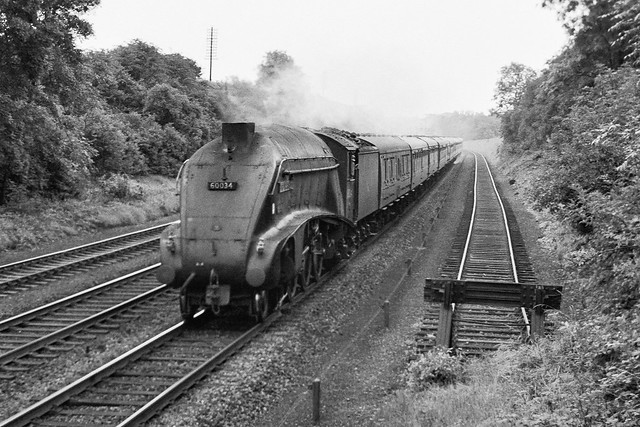 A4 'Lord Faringdon' BR 60034 at High Dyke 28-07-1962