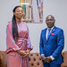 Monsieur Félix Ackebo, représentant de l'UNICEF en Guinée, rencontre Madame Rose Pola Pricemou, ministre des Postes, des Télécommunications et de l'Économie numérique.
