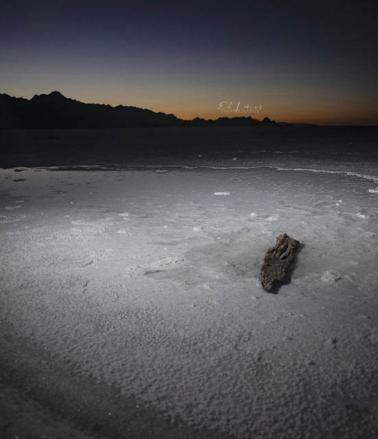 Salt Flats ( SALAR ) at Sunset between Deserts.