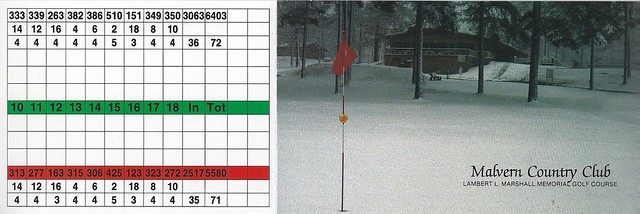 An Arkansas Golf Scorecard