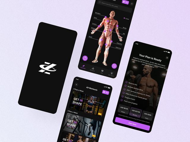 Fitness Mobile App UI/UX Design