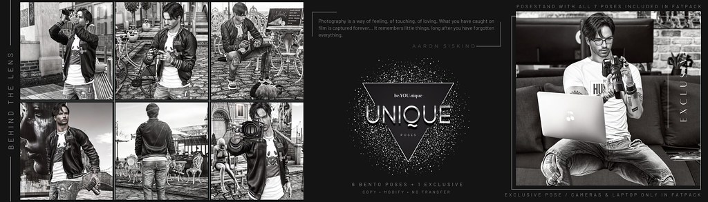 NEW Release! UNIQUE Poses | Behind The Lens [MENSELECTED Event]