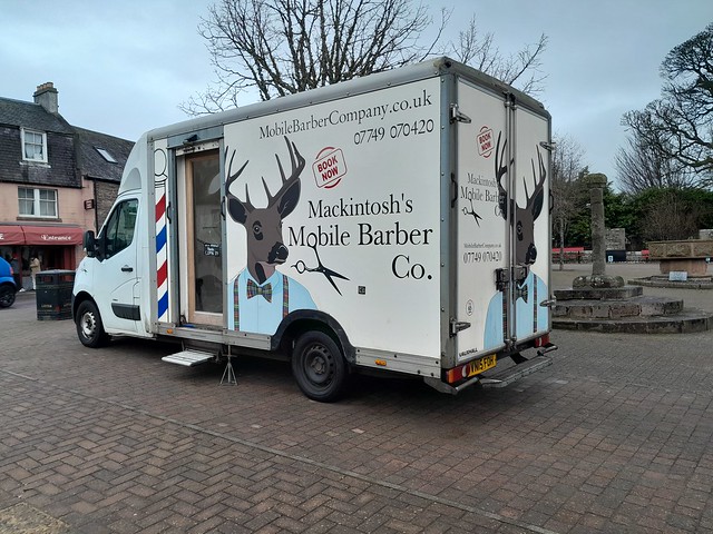 Mackintosh Mobile Barber, Beauly, March 2024