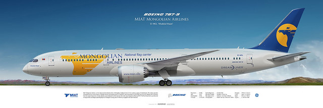 Boeing 787-9 MIAT Mongolian Airlines