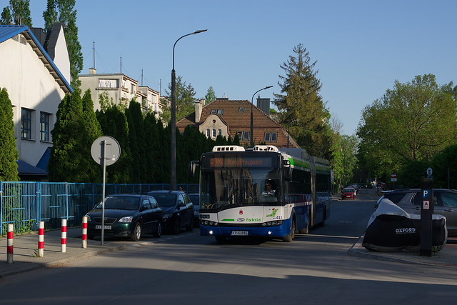 Solaris Urbino Hybrid BH413 ulica Mlaskotów Kraków 30.04.2024