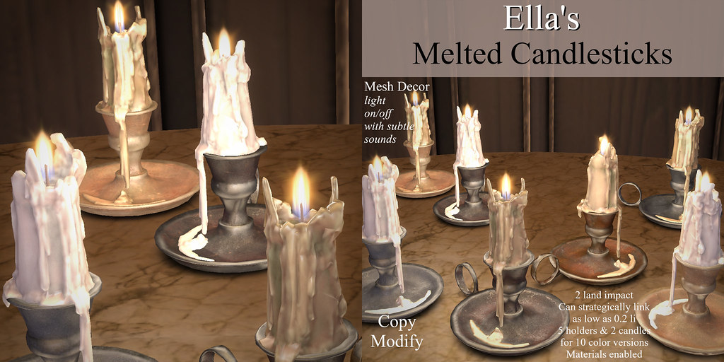 Ella's Melted Candlesticks Collection Set ad