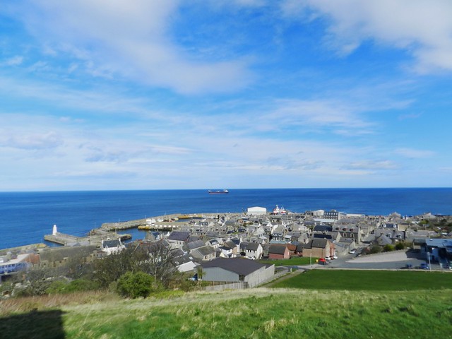View of MacDuff, Aberdeenshire, April 2024