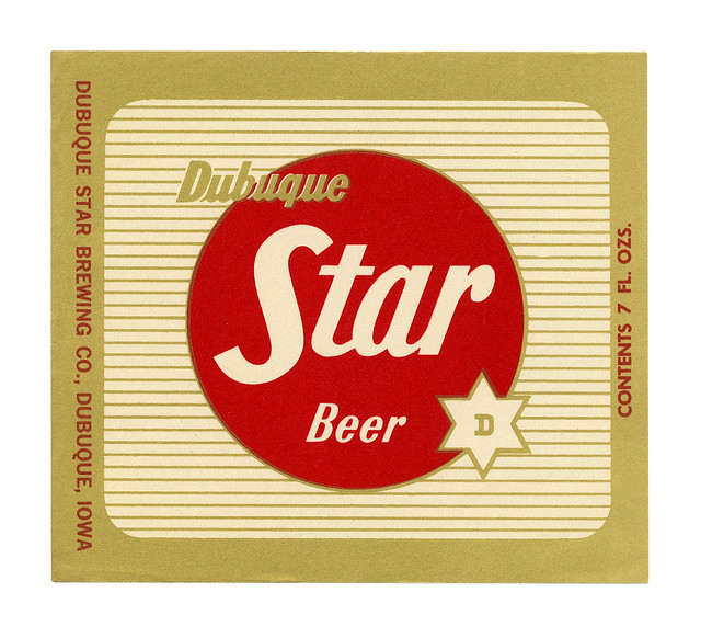 Dubuque Star Beer label