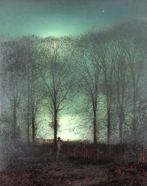grimshaw, john atkinson - Figure in Moonlight