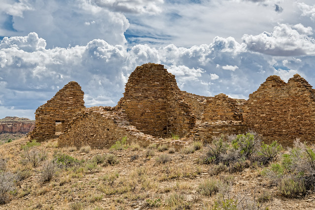 Pueblo del Arroyo in the Midday Sun (Chaco Culture National Historical Park)