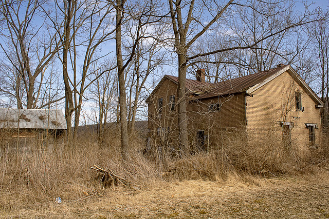 Abandoned dilapidated house