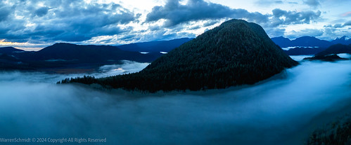 Valley Fog by AboutSchmidt:-), Fog fills the valleys during blue hour.aboutschmidt allrightsreserved beautifiulbc britishcolumbia c