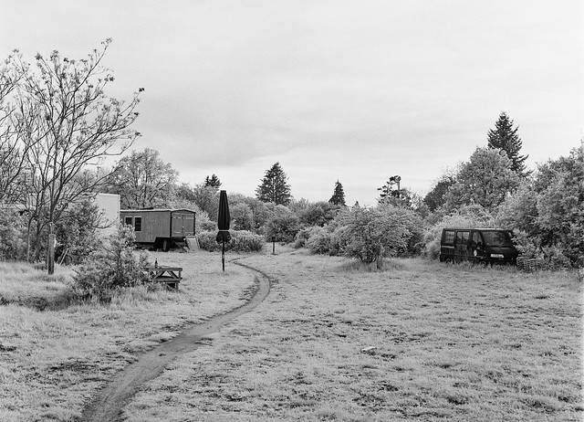Darmstadt Nord and Mittelbachtal on Rollei Infrared 400