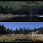 Dante's Peak Filming Locations - The High Lake - Azusa, California  San Gabriel Mountains

The volcano&#039;s remote High Lake was filmed at Crystal Lake, in the San Gabriel Mountains north of Los Angeles. A natural lake fed only by snowmelt, prolonged drought had significantly lowered the water level in 2017

------------- 

The film Dante&#039;s Peak was filmed largely in or around the town of Wallace, Idaho in 1996, with additional locations in California. This collection recreates and expands my original 2007 edition, comparing scenes from the movie with their real life counterparts, taken in 2017. Still my favorite movie, enjoy!