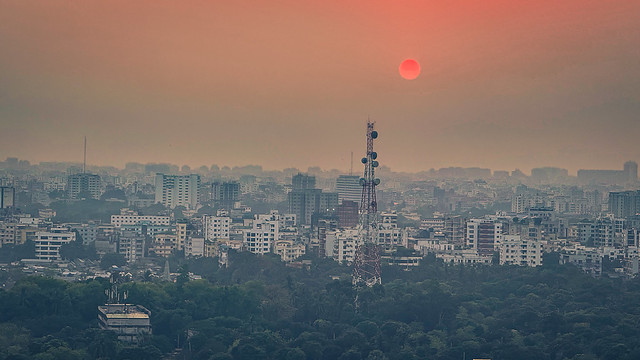 Sunset in Dhaka