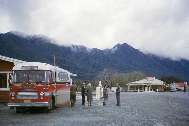 Newmans coach at Springs Junction, c.1963