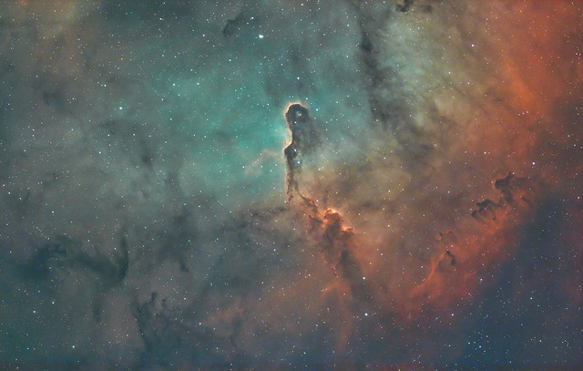 Elephant's Trunk Nebula (IC1396/A, Narrowband, HOO)