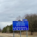 Québec Highway Sign, Autoroute 20, Rivière-Beaudette, QC 
