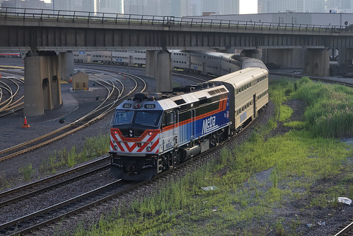 7-26-23,  Metra F40PHM-3 193 Not to be left out of the parade is train 1216 pushed by F40PHM-3 193, built 1991-92 by EMD. The new Metra scheme looks great on these units!
