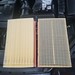 New and old air filter