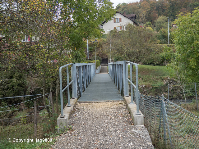 ALL620 Pedestrian Bridge over the Allaine River, Courchavon, Canton of Jura, Switzerland