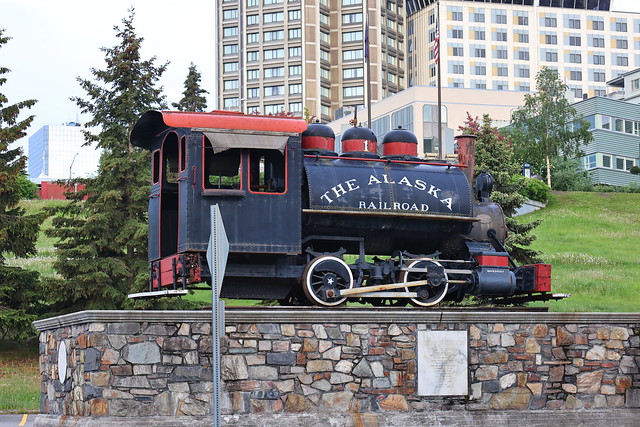 Vintage locomotive at Anchorage