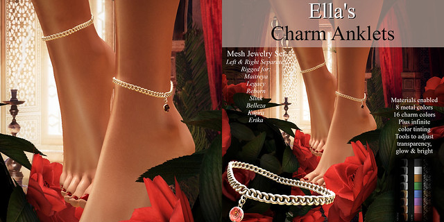 Ella's Charm Anklets ad