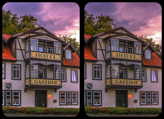 Hotel & Gasthof 3-D / CrossView / Stereoscopy