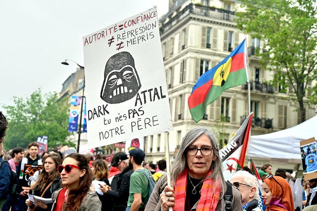 Manifestation des travailleuses.eurs. 1er mai 2024. Paris