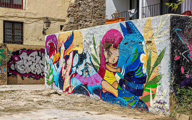 Urban Graffiti (El Carmen Area of Valencia) (Olympus OM-1 & Leica 10-25mm f1.7 Zoom) (1 of 1)