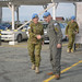 Force Commander Cheryl Pearce shakes hands with ArgAir UN Flight Force