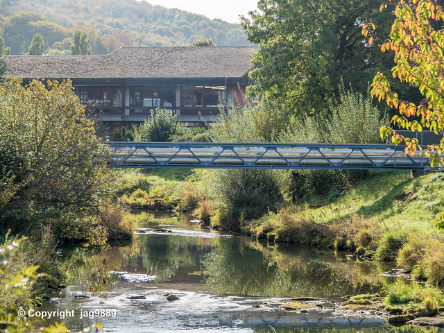ALL850 Pipeline Bridge over the Allaine River, Boncourt, Canton of Jura, Switzerland