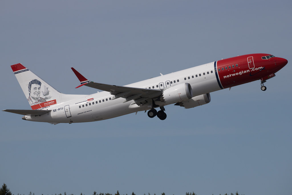 Norwegian Air Sweden AOC Boeing 737-8 MAX SE-RTJ 240502 ARN
