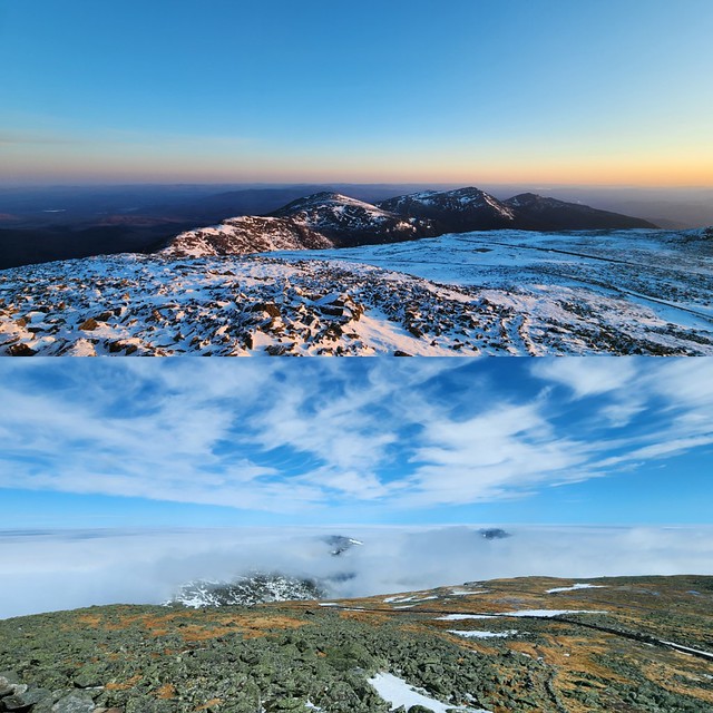 Spring melting continues - April 23 (top) vs May 1 (bottom)