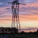 France, Aquitaine, power line