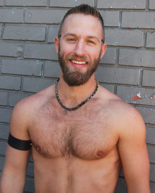 HELLA SEXY BEARDED YOUNG MUSCLE STUD !  ~ photographed by ADDA DADA !  ~ DORE ALLEY FAIR 2023 ! ~